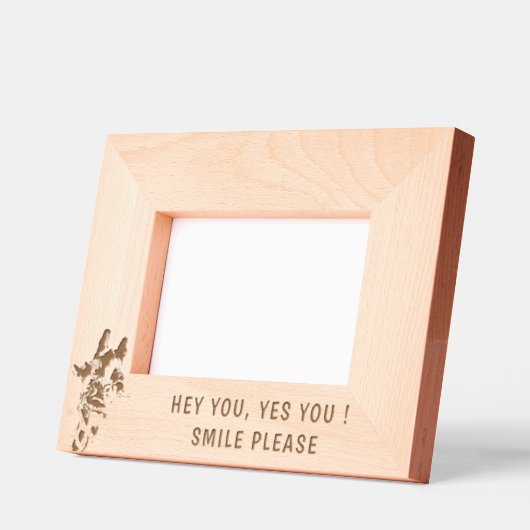 Funny Giraffe Etched Frames - Benutzerdefinierter  Geätzte Rahmen (Links)