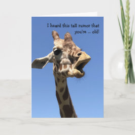 Funny Giraffe Geburtstagskarte Karte