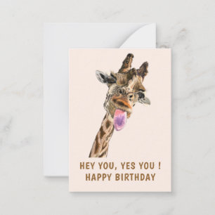 Funny Giraffe Geburtstagskarte Mitteilungskarte
