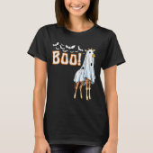 Funny Giraffe Ghost Boo Shirt Cute Animal Hallowee (Vorderseite)