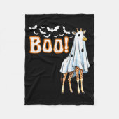 Funny Giraffe Ghost Boo Shirt Cute Animal Hallowee Fleecedecke (Vorderseite)