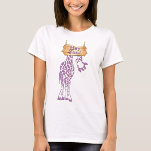 Funny Giraffe Hey, du unterschreib T-Shirt