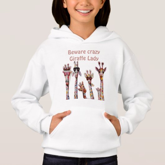 Funny Giraffe Hoodie (Vorderseite)