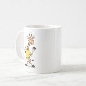 Funny Giraffe Illustration Kaffeetasse (Vorderseite Links)