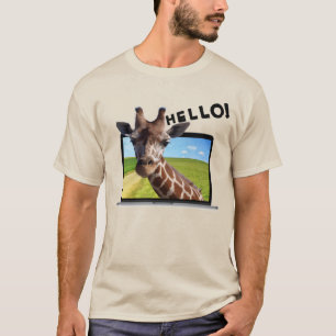 Funny Giraffe im 3D-Grafik-Illustrations-Foto für T-Shirt
