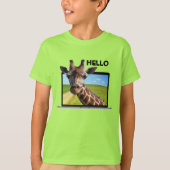Funny Giraffe im 3D-Grafik-Illustrations-Foto für T-Shirt (Vorderseite)
