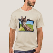 Funny Giraffe im 3D-Grafik-Illustrations-Foto für T-Shirt (Vorderseite)