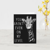 Funny Giraffe Karte (Gelbe Blume)