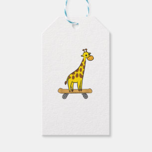 Funny Giraffe Lover Giraffe Skateboard Geschenkanhänger