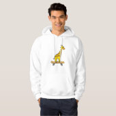 Funny Giraffe Lover Giraffe Skateboard Hoodie (Vorne ganz)