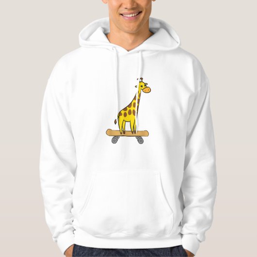 Funny Giraffe Lover Giraffe Skateboard Hoodie (Vorderseite)