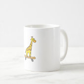 Funny Giraffe Lover Giraffe Skateboard Kaffeetasse (VorderseiteRechts)