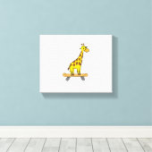Funny Giraffe Lover Giraffe Skateboard Leinwanddruck (Insitu (Holzboden))