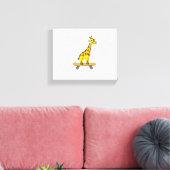 Funny Giraffe Lover Giraffe Skateboard Leinwanddruck (Insitu (Wohnzimmer))