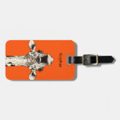 Funny Giraffe Luggage Tag Gepäckanhänger (Vorderseite horizontal)