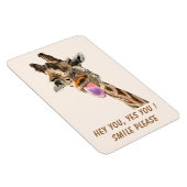 Funny Giraffe Magnet - Benutzerdefinierter Text (Rechte Seite)