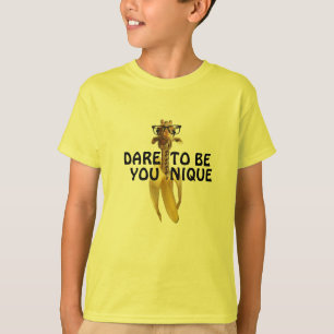 Funny Giraffe Meme Go Bananen sind einzigartig T-Shirt