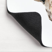 Funny Giraffe mit Bowtie und Monocle Mousepad (Ecke)