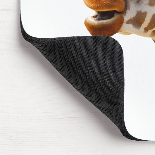 Funny Giraffe mit Bowtie und Monocle Mousepad (Ecke)