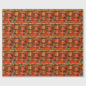 Funny Giraffe mit coolem Text Hakuna Matata Geschenkpapier (Flach)