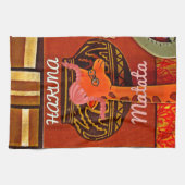 Funny Giraffe mit coolem Text Hakuna Matata Handtuch (Horizontal)