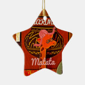Funny Giraffe mit coolem Text Hakuna Matata Keramik Ornament (Rechts)