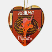 Funny Giraffe mit coolem Text Hakuna Matata Keramikornament (Links)