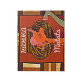 Funny Giraffe mit coolem Text Hakuna Matata Notizblock (Rotiert)