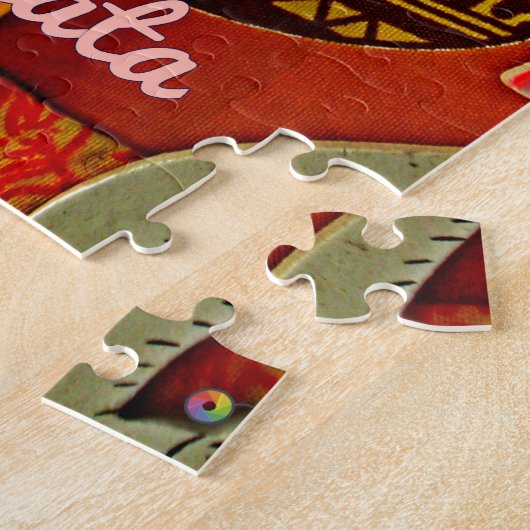 Funny Giraffe mit coolem Text Hakuna Matata Puzzle (Seite)