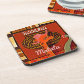 Funny Giraffe mit coolem Text Hakuna Matata Untersetzer (Linke Seite)