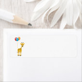 Funny Giraffe mit farbenfrohen Ballons (Insitu)