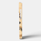 Funny Giraffe mit Rose iPhone Case (Rückseite / Links)