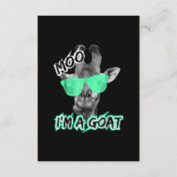 Funny Giraffe Moo Im A Goat Cute Zoo Tiergeschenk