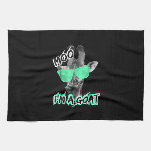 Funny Giraffe Moo Im A Goat Cute Zoo Tiergeschenk Geschirrtuch
