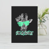 Funny Giraffe Moo Im A Goat Cute Zoo Tiergeschenk Save The Date (Stehend Vorderseite)