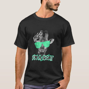 Funny Giraffe Moo Im A Goat Cute Zoo Tiergeschenk T-Shirt