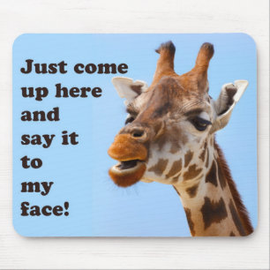 Funny Giraffe Mousepad