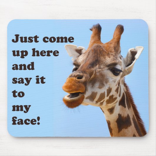 Funny Giraffe Mousepad (Vorne)
