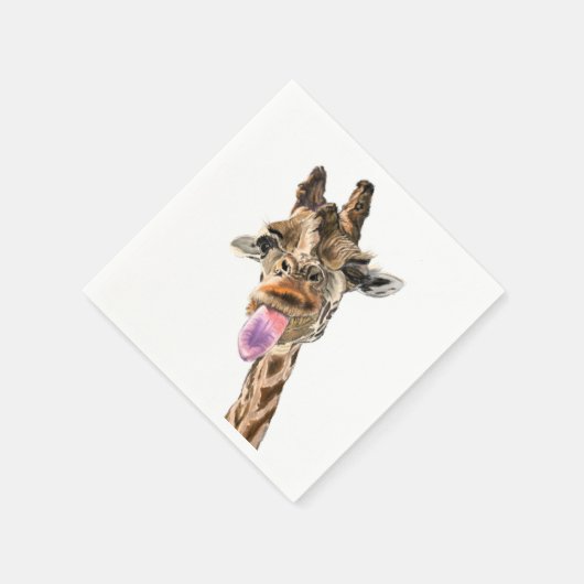Funny Giraffe Napkins Smile Serviette (Ecke)