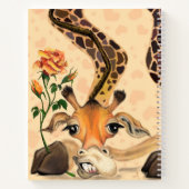 Funny Giraffe Notebook Notizblock (Rückseite)