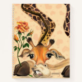 Funny Giraffe Notebook Notizblock (Vorderseite)