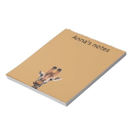Funny Giraffe Notizblock (Rotiert)
