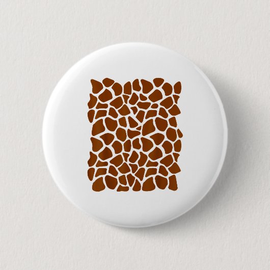 Funny Giraffe Pattern Lazy Halloween Costume  Button (Vorderseite)