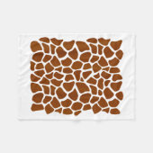 Funny Giraffe Pattern Lazy Halloween Costume Fleecedecke (Vorderseite (Horizontal))