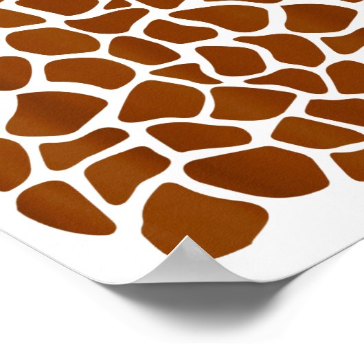 Funny Giraffe Pattern Lazy Halloween Costume Poster (Ecke)