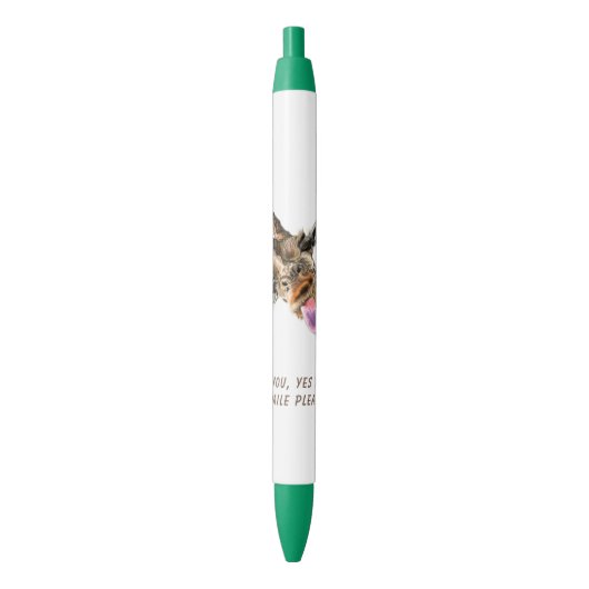 Funny Giraffe Pen - Benutzerdefinierter Text Kugelschreiber (Vorderseite Vertikal)