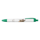 Funny Giraffe Pen - Benutzerdefinierter Text Kugelschreiber (Oberseite)