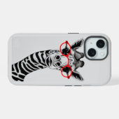 Funny Giraffe Phone Case iPhone 15 Hülle (Rückseite (Horizontal))