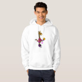 Funny Giraffe Playing Pickleball Hoodie (Vorne ganz)