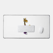 Funny Giraffe Playing Pickleball Schreibtischunterlage (Tastatur & Maus)